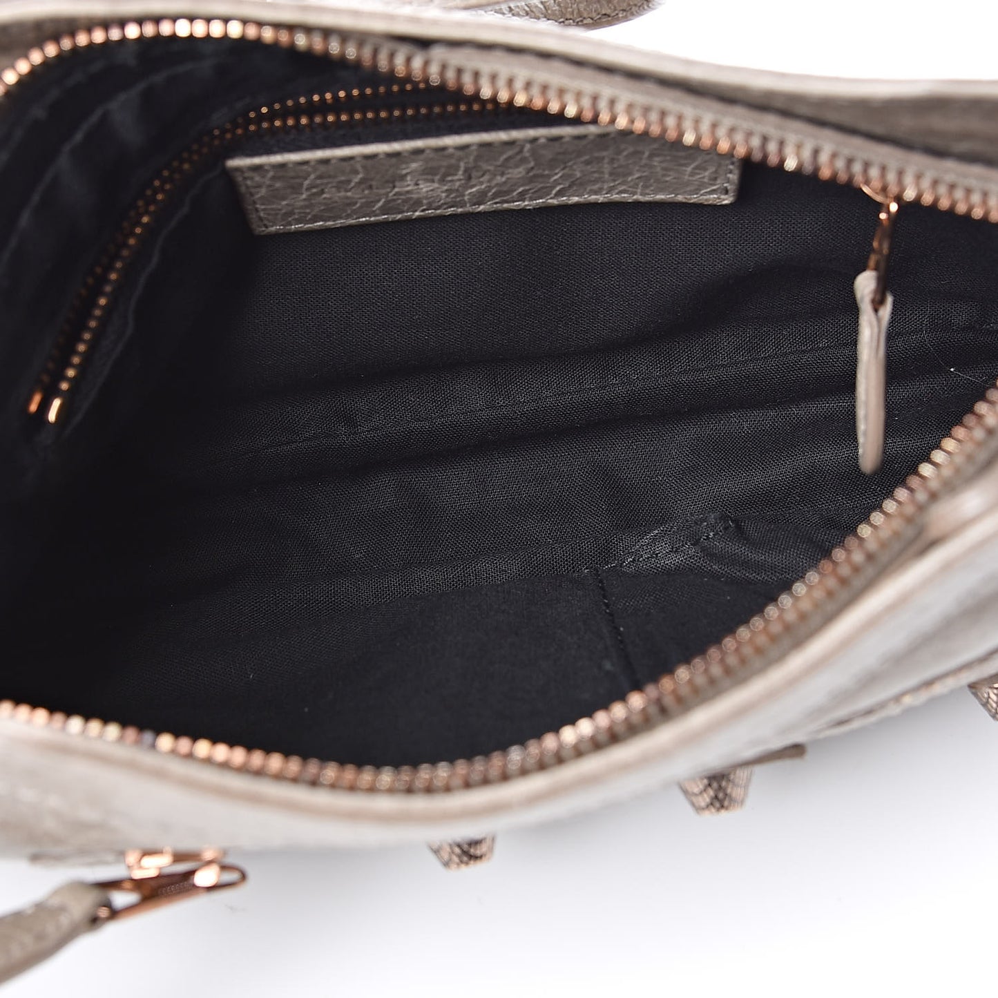 Agneau Giant 12 Rose Gold Hardware Hip Papyrus