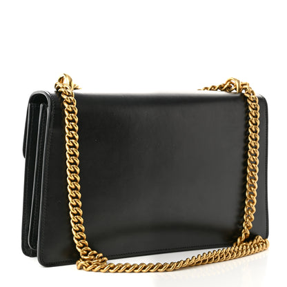 Gucci Knight Calfskin Medium GG Marmont Chain Handle Bag Black 2 of 9
