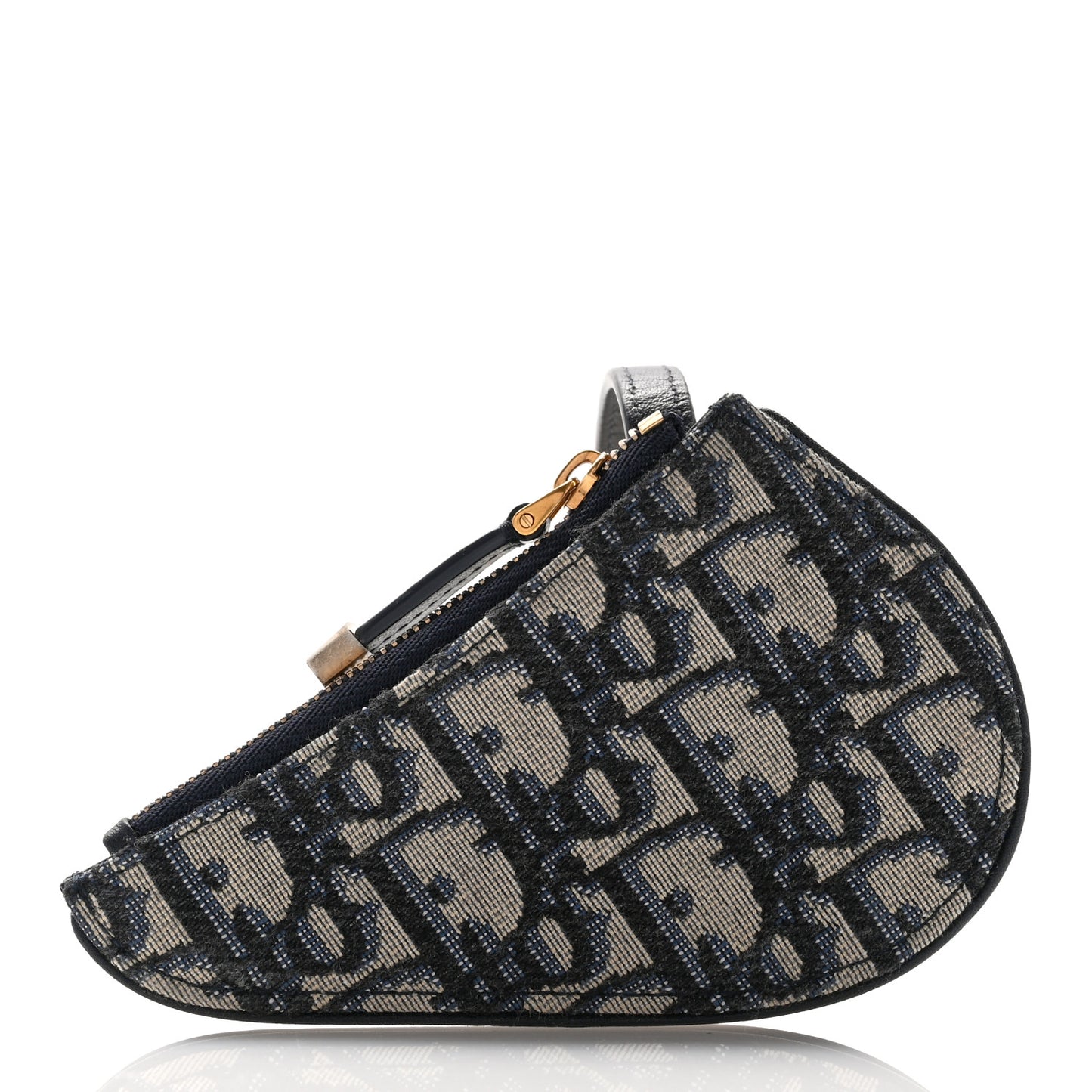 Oblique Saddle Coin Purse Blue