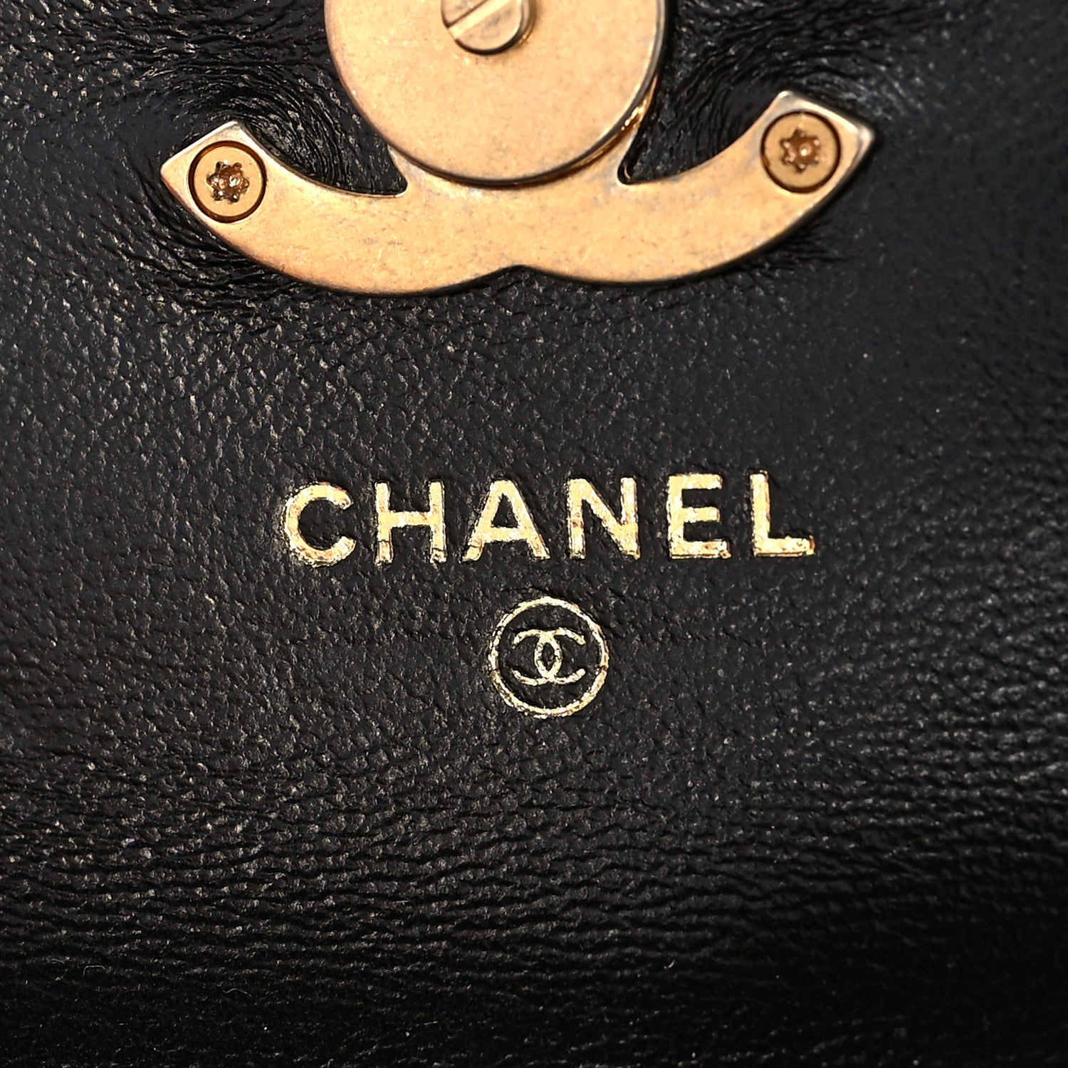 Chanel Lambskin Lacquered Metal Quilted Flap Chain Belt Bag Black 6 of 12
