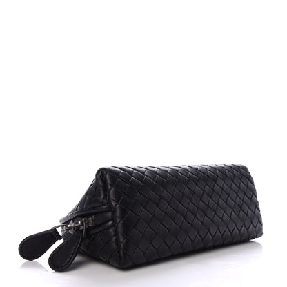 Bottega Veneta Nappa Intrecciato Cosmetic Case Black 4 of 6