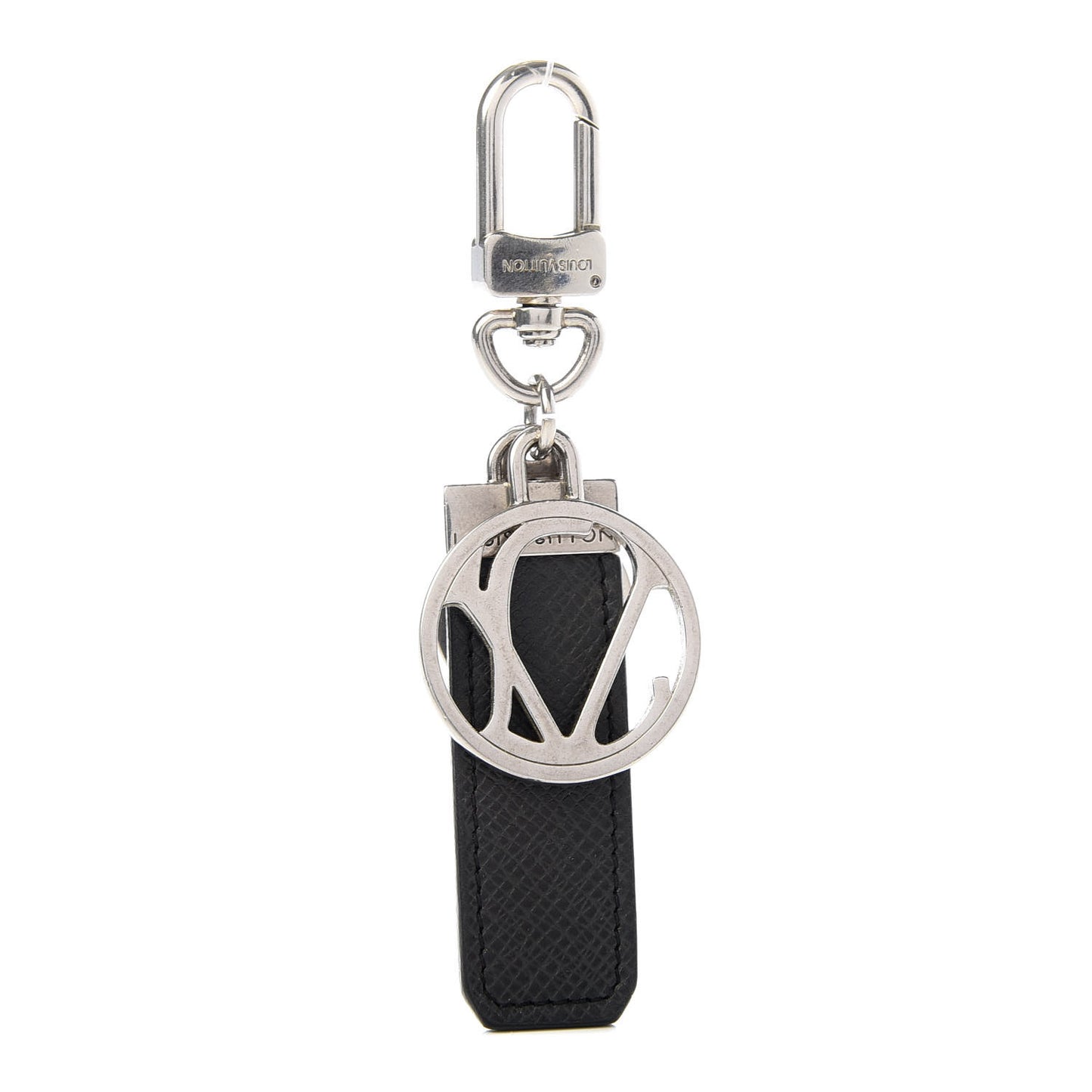 Taiga Calfskin LV Club Key Holder Ardoise