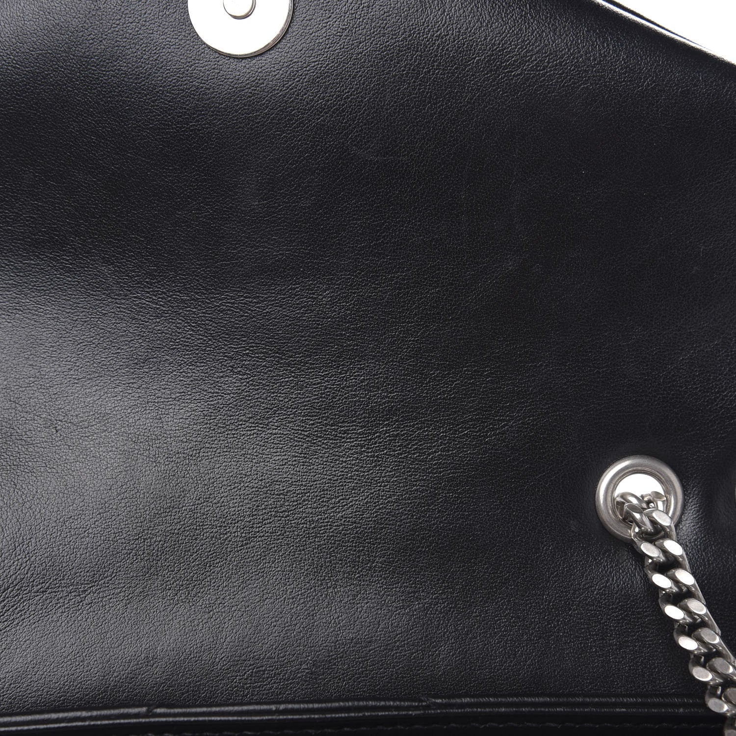 Saint Laurent Calfskin Y Quilted Monogram Small Loulou Chain Satchel Black 12 of 14