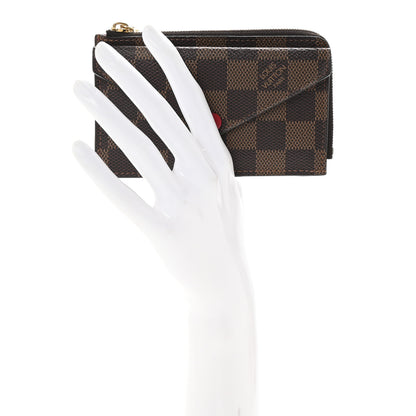 Louis Vuitton Damier Ebene Recto Verso Card Holder Red 2 of 7