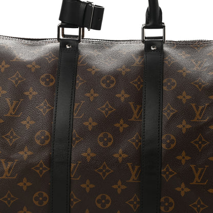 Louis Vuitton Monogram Macassar Keepall Bandouliere 45 8 of 12