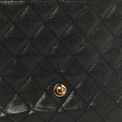 Chanel Caviar Quilted Jumbo Single Flap Black 19 of 25