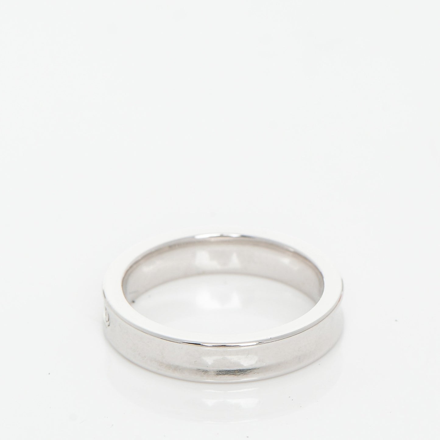 18K White Gold Diamond Narrow 1837 Ring 6