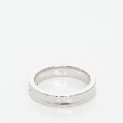 Tiffany 18K White Gold Diamond Narrow 1837 Ring 6 3 of 5