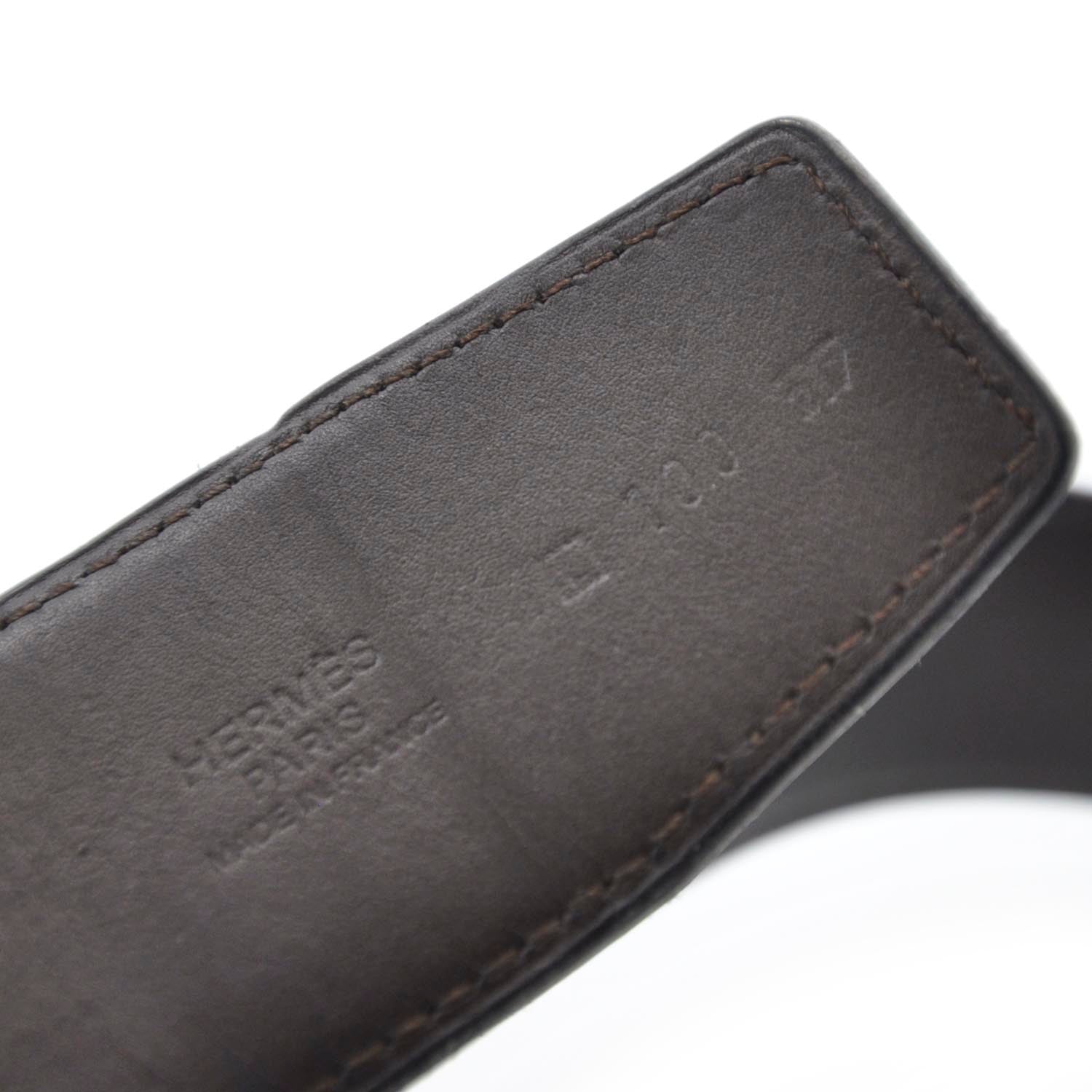 Hermes Leather Reversible H Belt 100 Mens 3 of 4