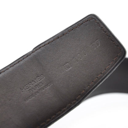 Hermes Leather Reversible H Belt 100 Mens 3 of 4