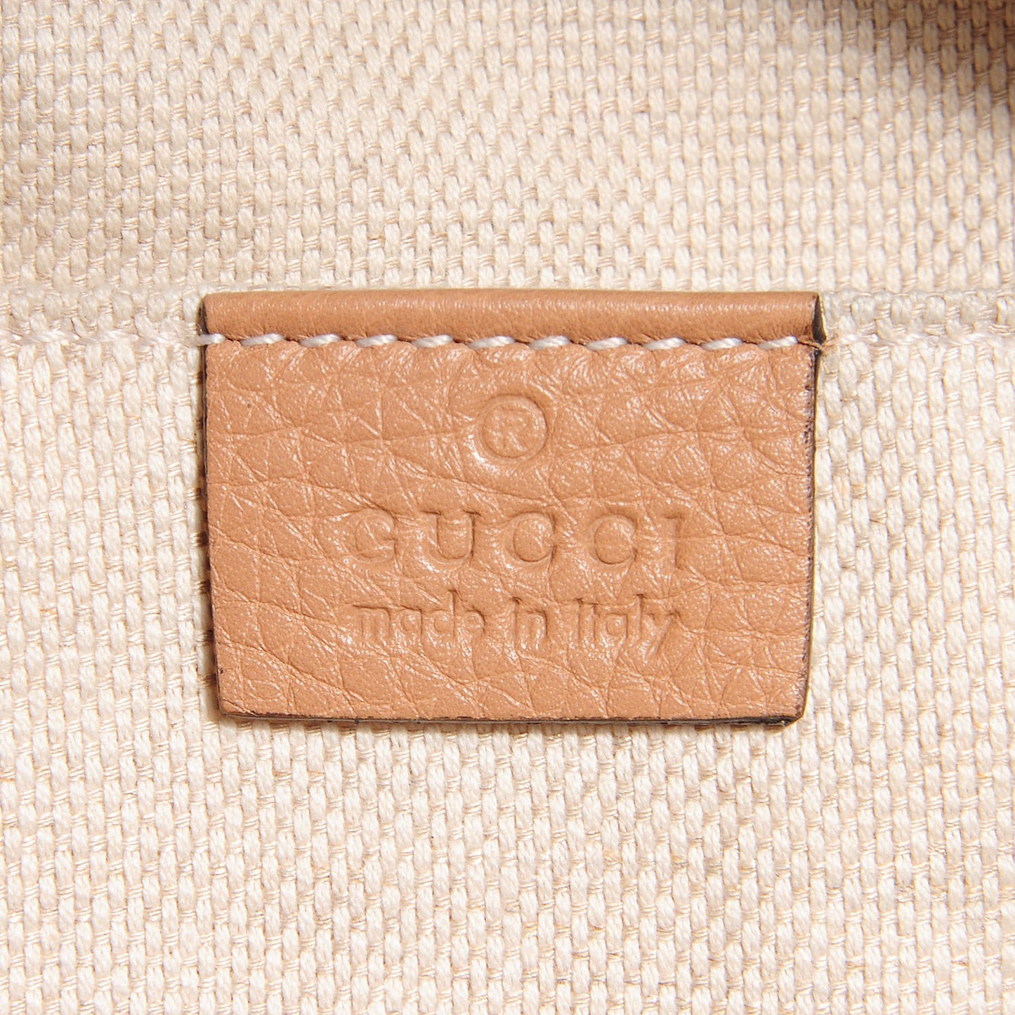 Pebbled Calfskin Small Soho Disco Bag Rose Beige