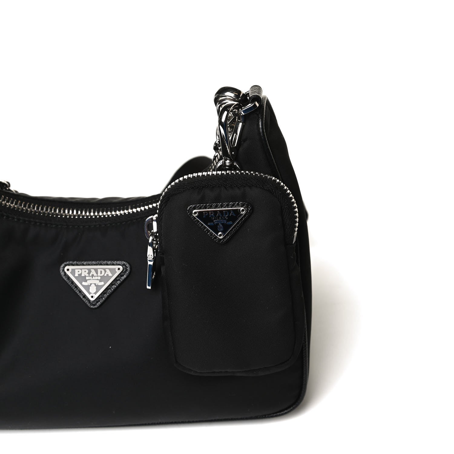 Prada Nylon Re-Edition 2005 Shoulder Bag Black 14 of 17