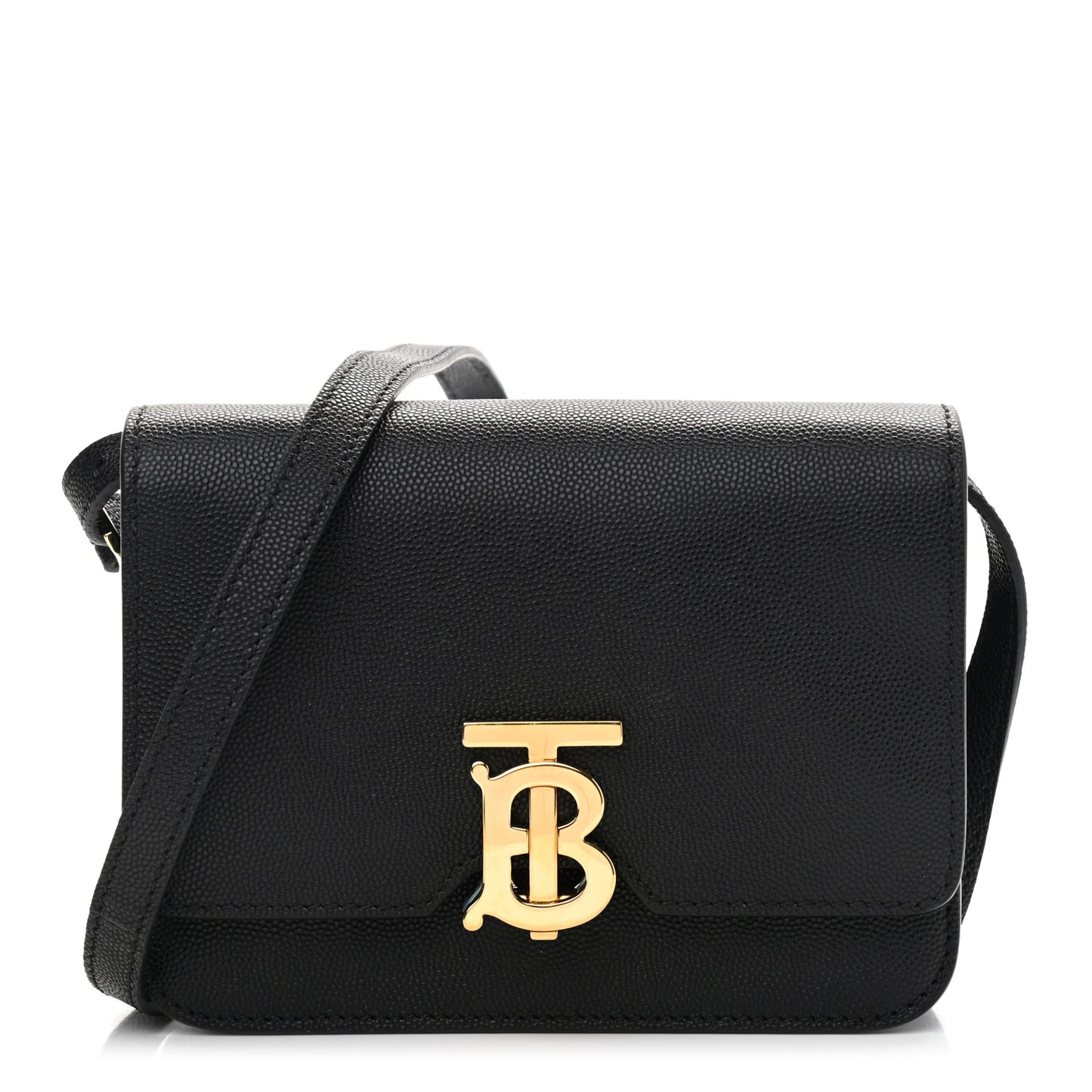 Grained Calfskin Mini TB Bag Black