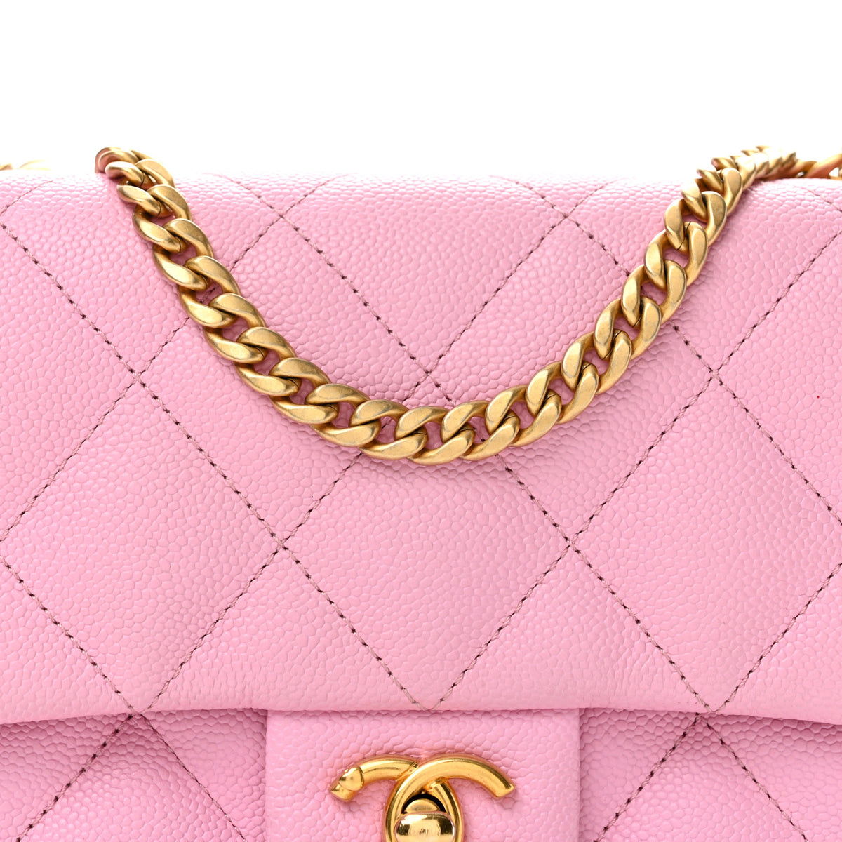Chanel Caviar Quilted Mini Sweetheart Flap Lilac 8 of 14