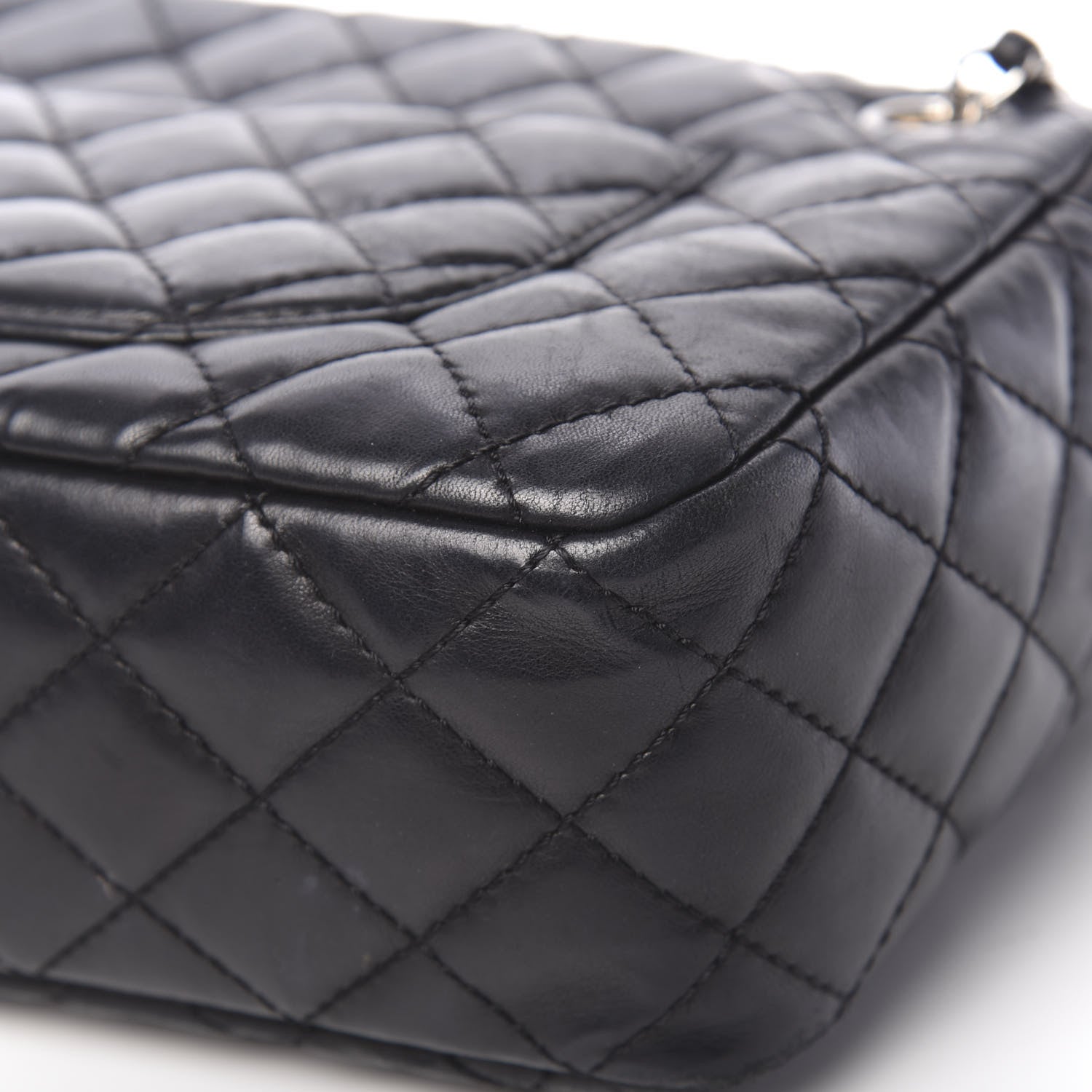 Chanel Lambskin Quilted Medium Camera Case Black 13 of 17