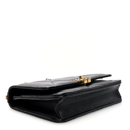 Chanel Lambskin Quilted Chanel 19 Wallet On Chain WOC Black 4 of 11
