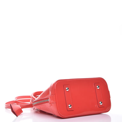 Louis Vuitton Vernis Rayures Alma BB Poppy 5 of 8
