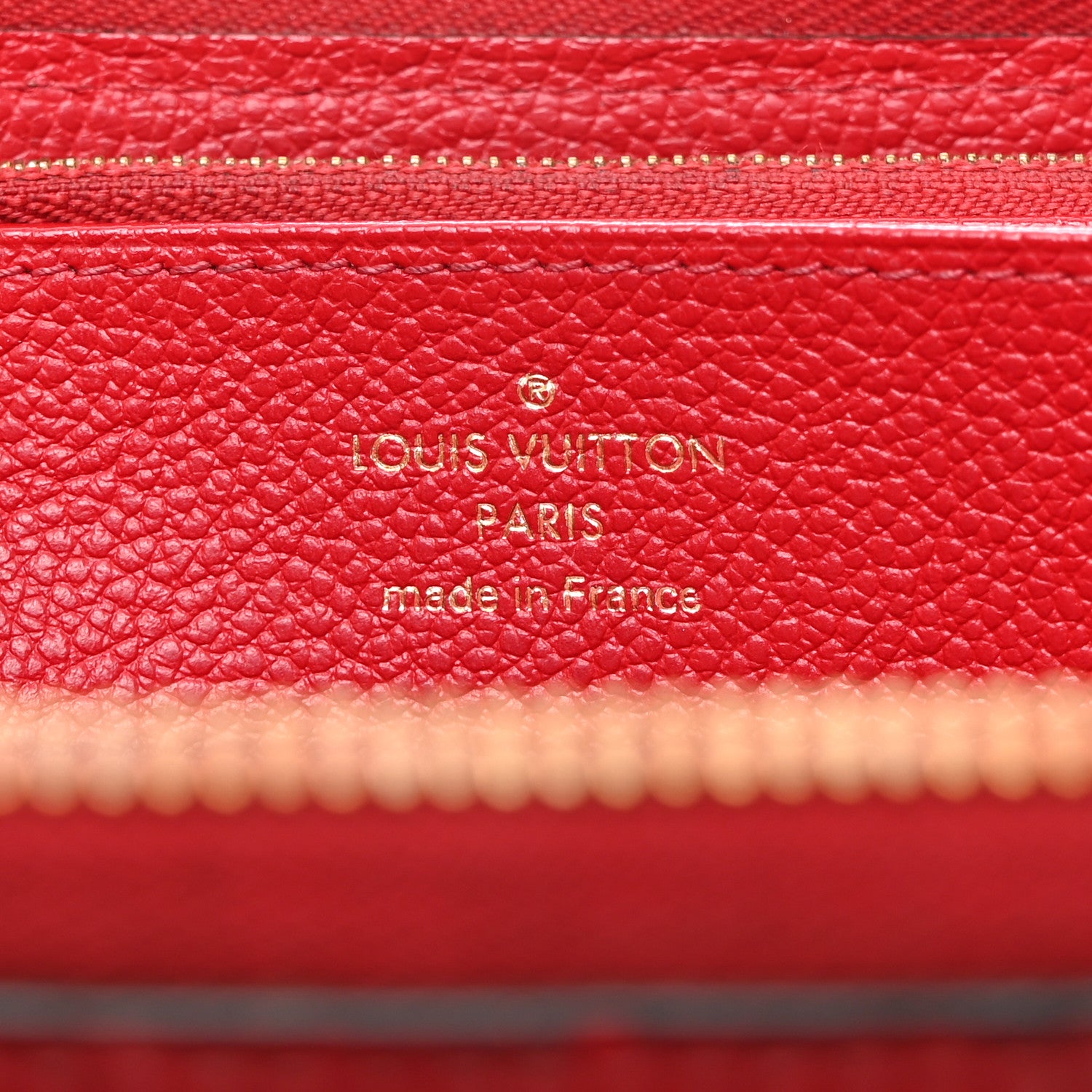 Louis Vuitton Empreinte Zippy Wallet Scarlet 7 of 11