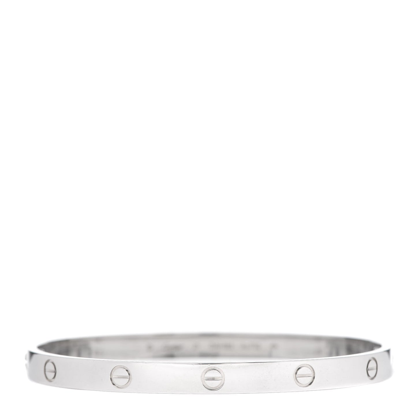 18K White Gold LOVE Bracelet 21