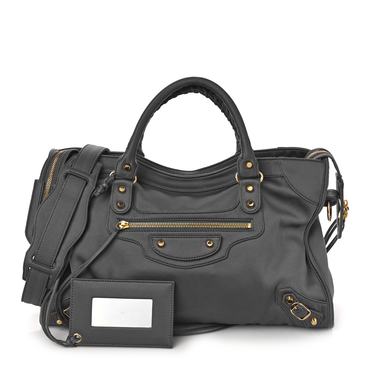 Satin Classic Gold Hardware City Gris Ardoise