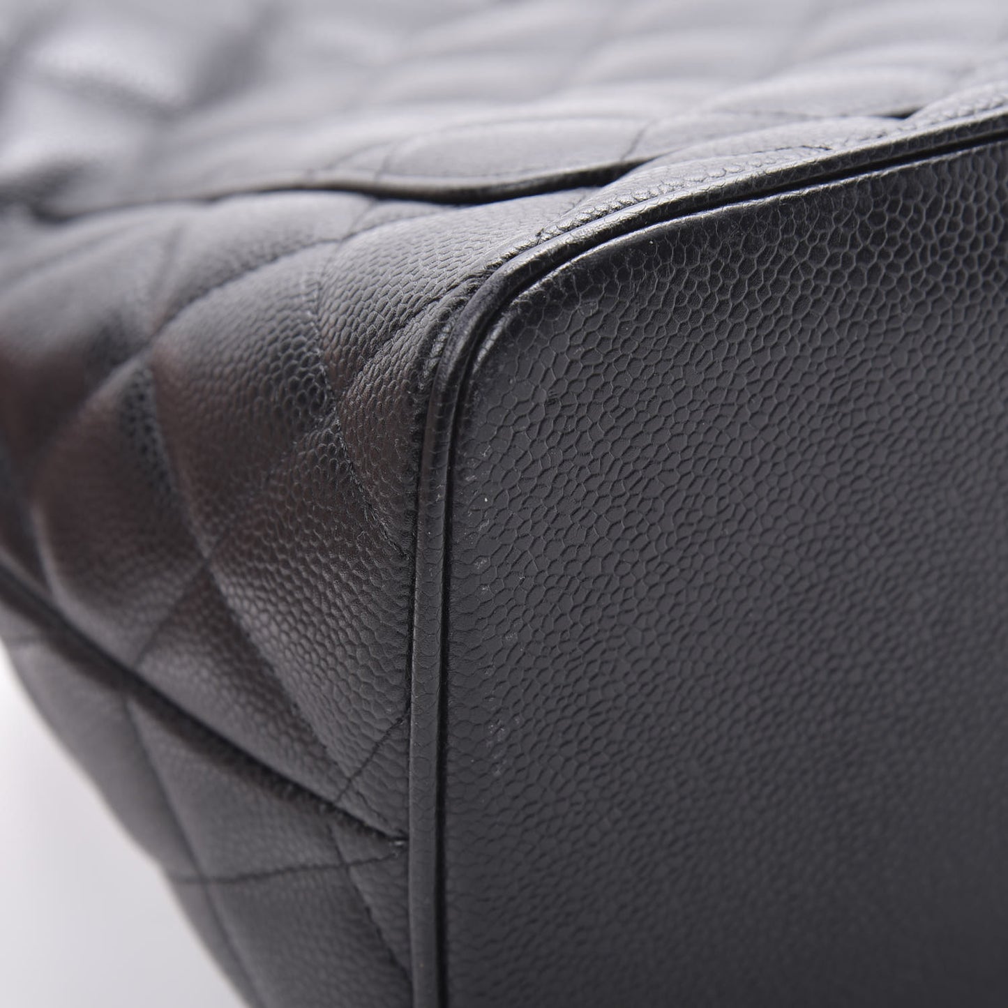 Caviar Quilted Medallion Tote Black
