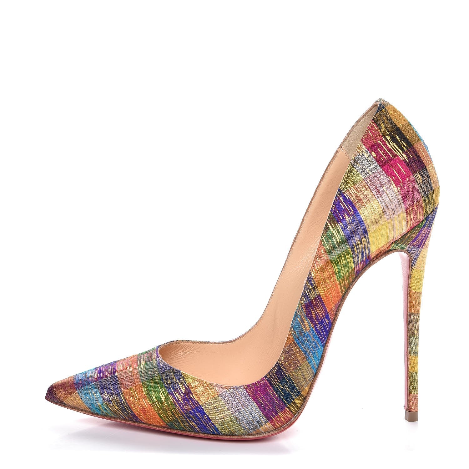 Christian Louboutin Canvas Disco Square So Kate 120 Pumps 38 Multicolor 1 of 12
