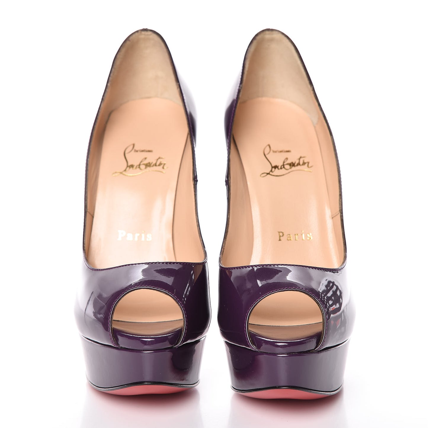 Patent Lady Peep 150 Pumps 36.5 Violet