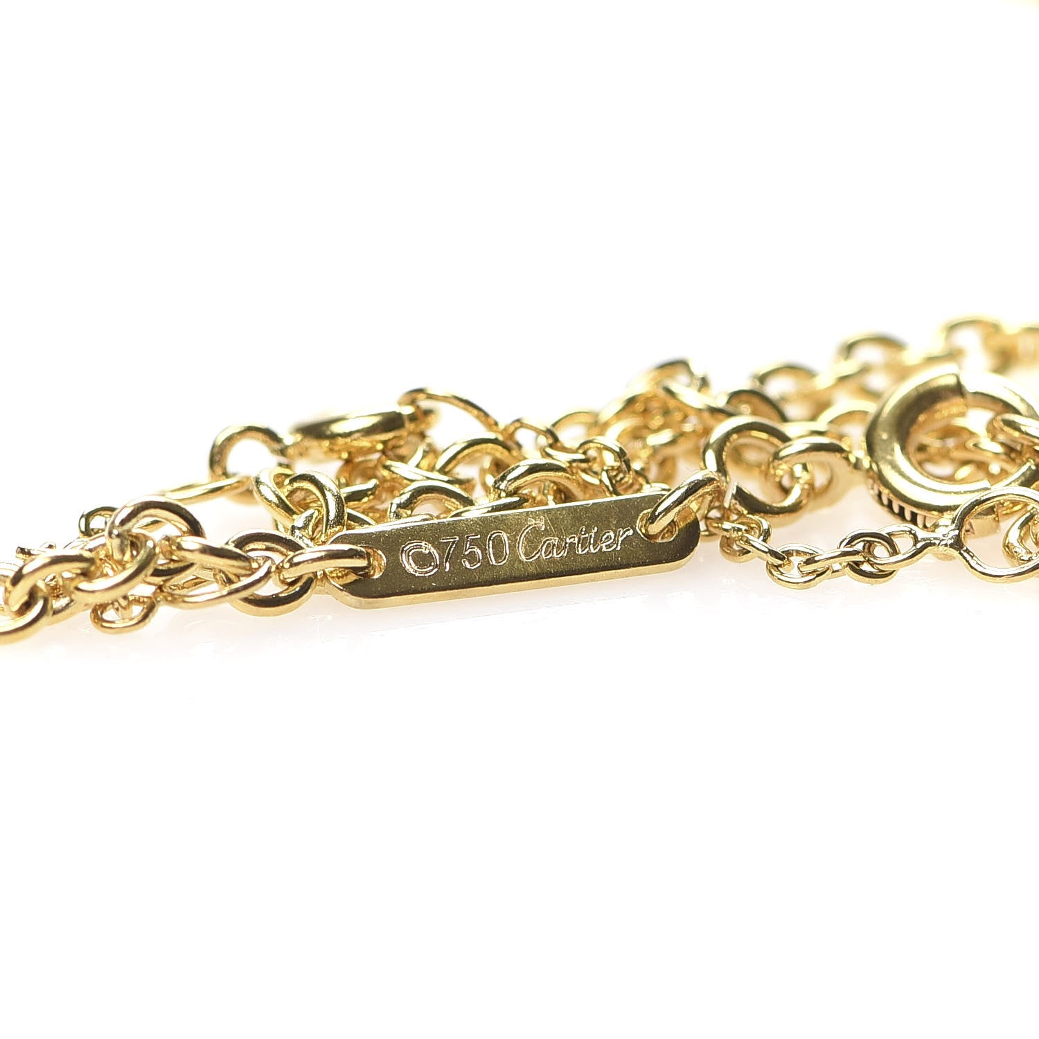 Cartier 18K Yellow Gold Diamond Large Heart Paved Pendant Necklace 5 of 8