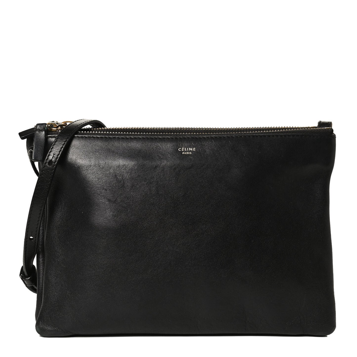 Lambskin Trio Crossbody Bag Black