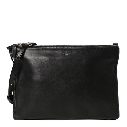 Celine Lambskin Trio Crossbody Bag Black 1 of 13