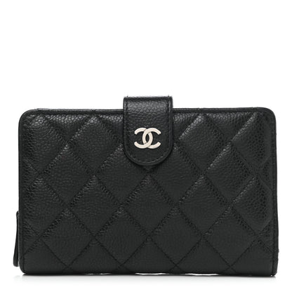 Chanel Caviar Quilted CC French Wallet Black 1 of 9