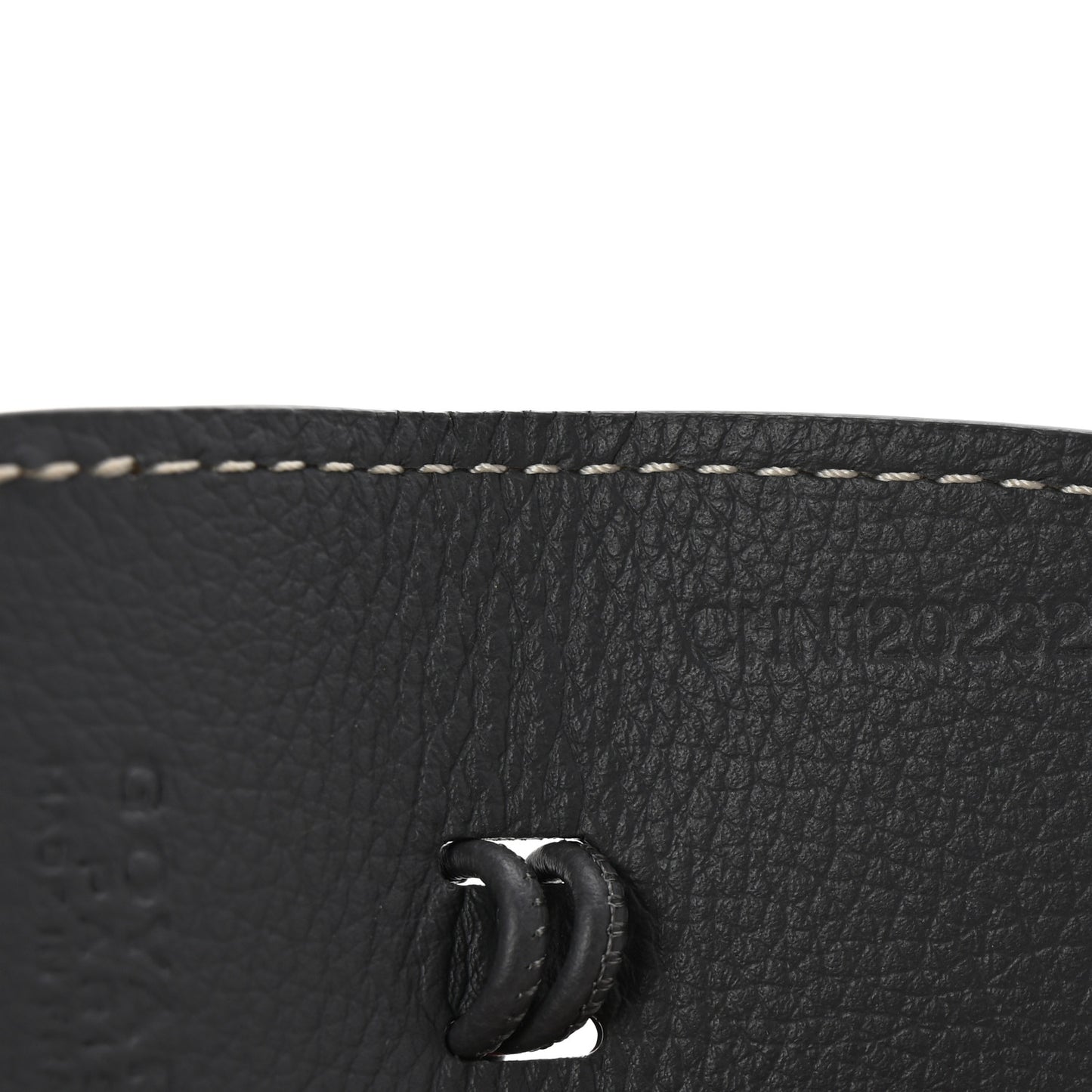 Calfskin Bag Clip Grey