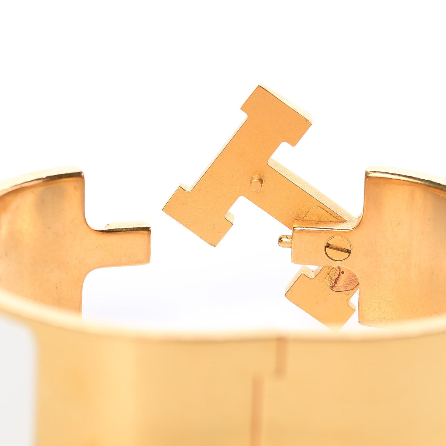 Enamel Wide Clic Clac H Bracelet PM Craie