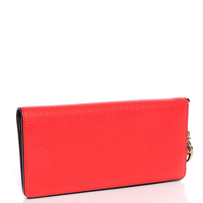 Christian Dior Bullcalf Diorissimo Wallet Orange Purple 3 of 8