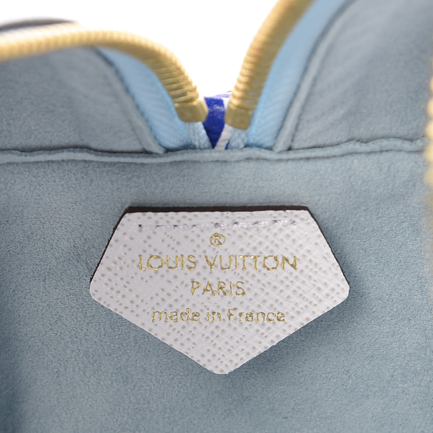 Monogram Giant Portofino Beach Pouch Blue