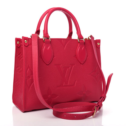 Louis Vuitton Empreinte Monogram Giant Onthego PM Freesia 3 of 10