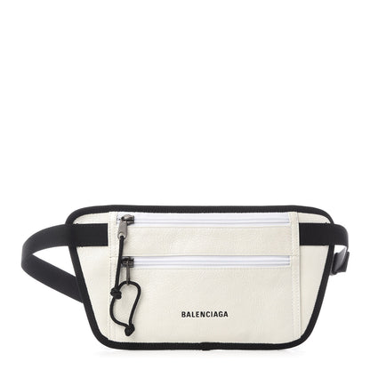 Balenciaga Agneau Arena Weekend Belt Wallet White 1 of 9