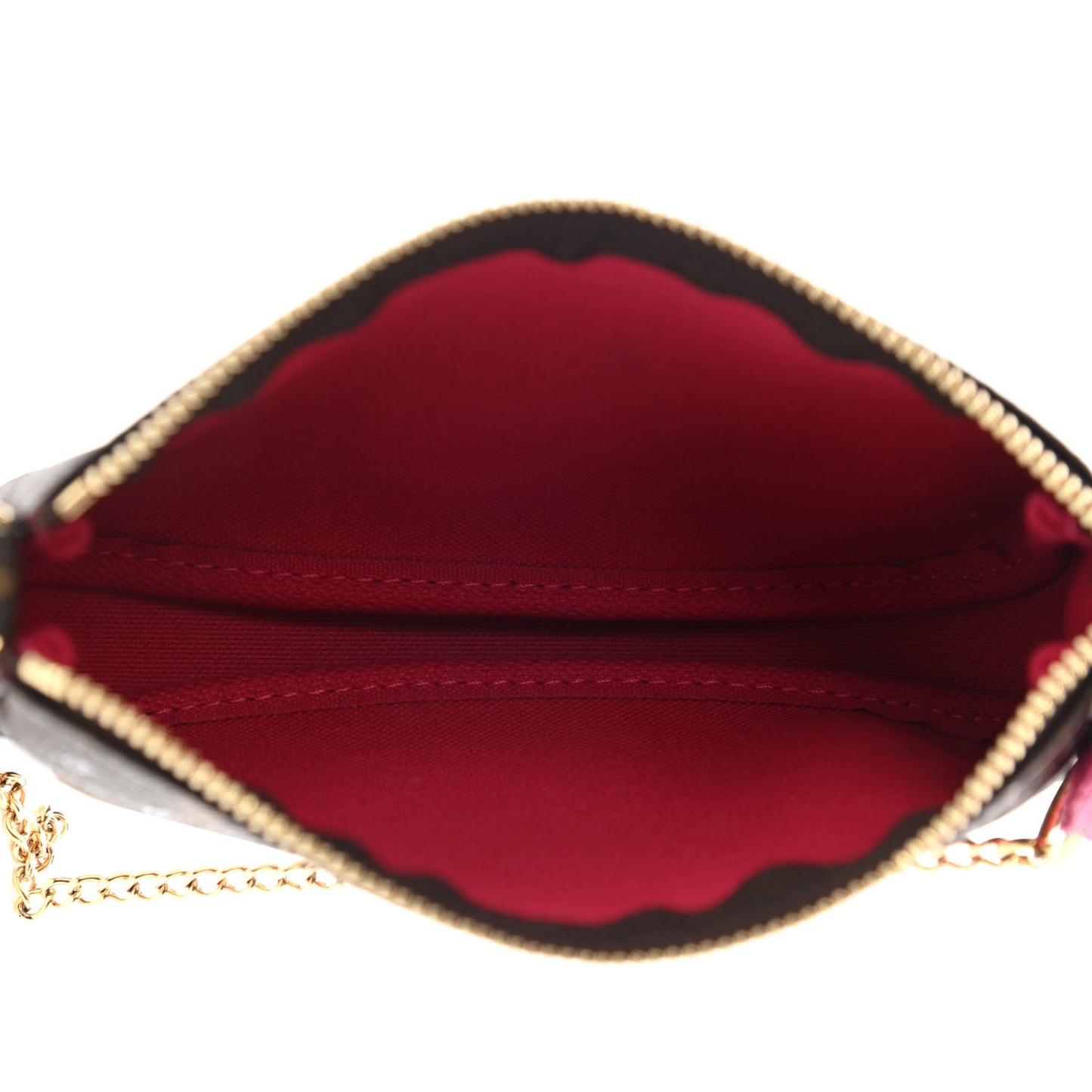 Monogram 2019 Christmas Animation Mini Courchevel Pochette Accessories Fuchsia