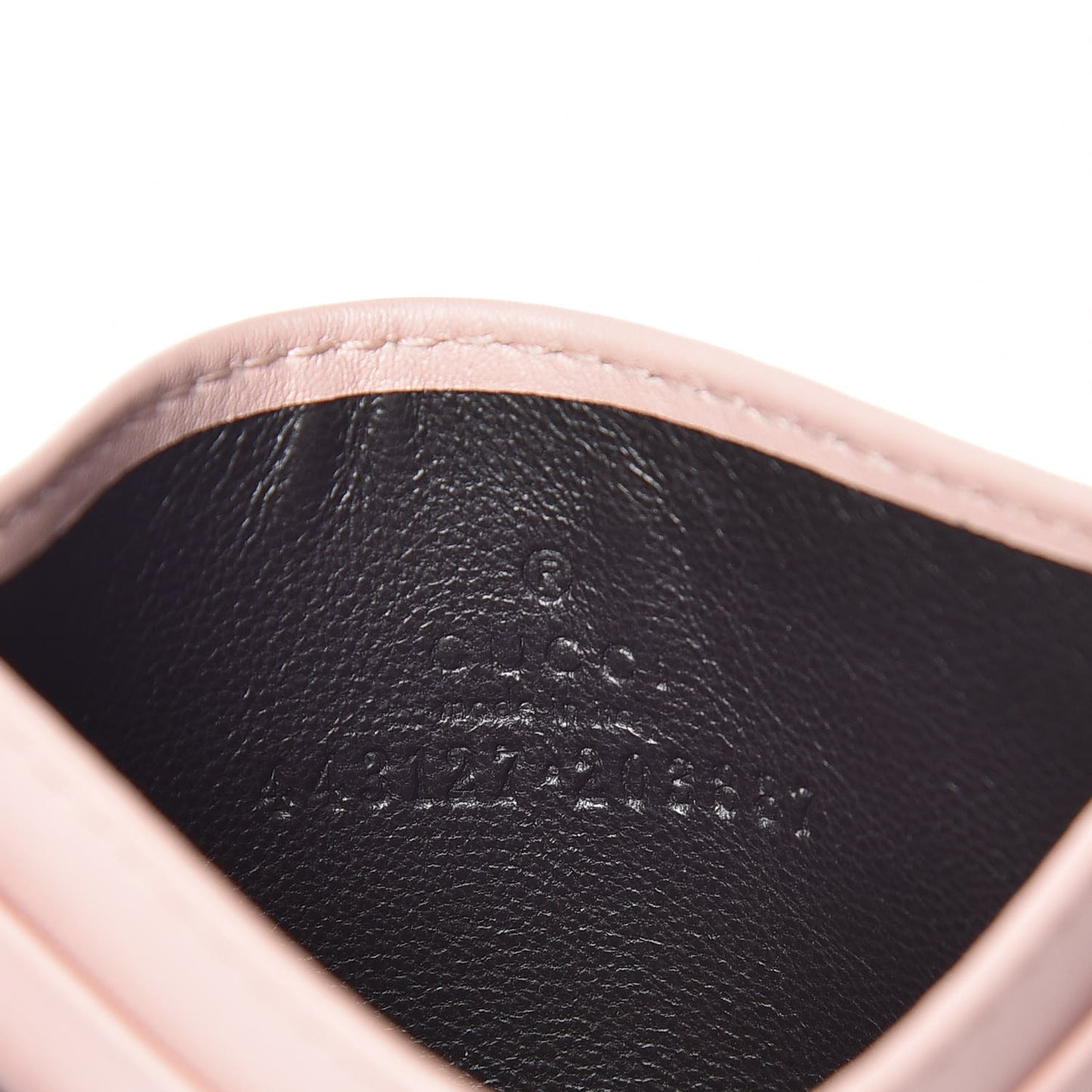 Calfskin Matelasse GG Marmont Card Holder Perfect Pink