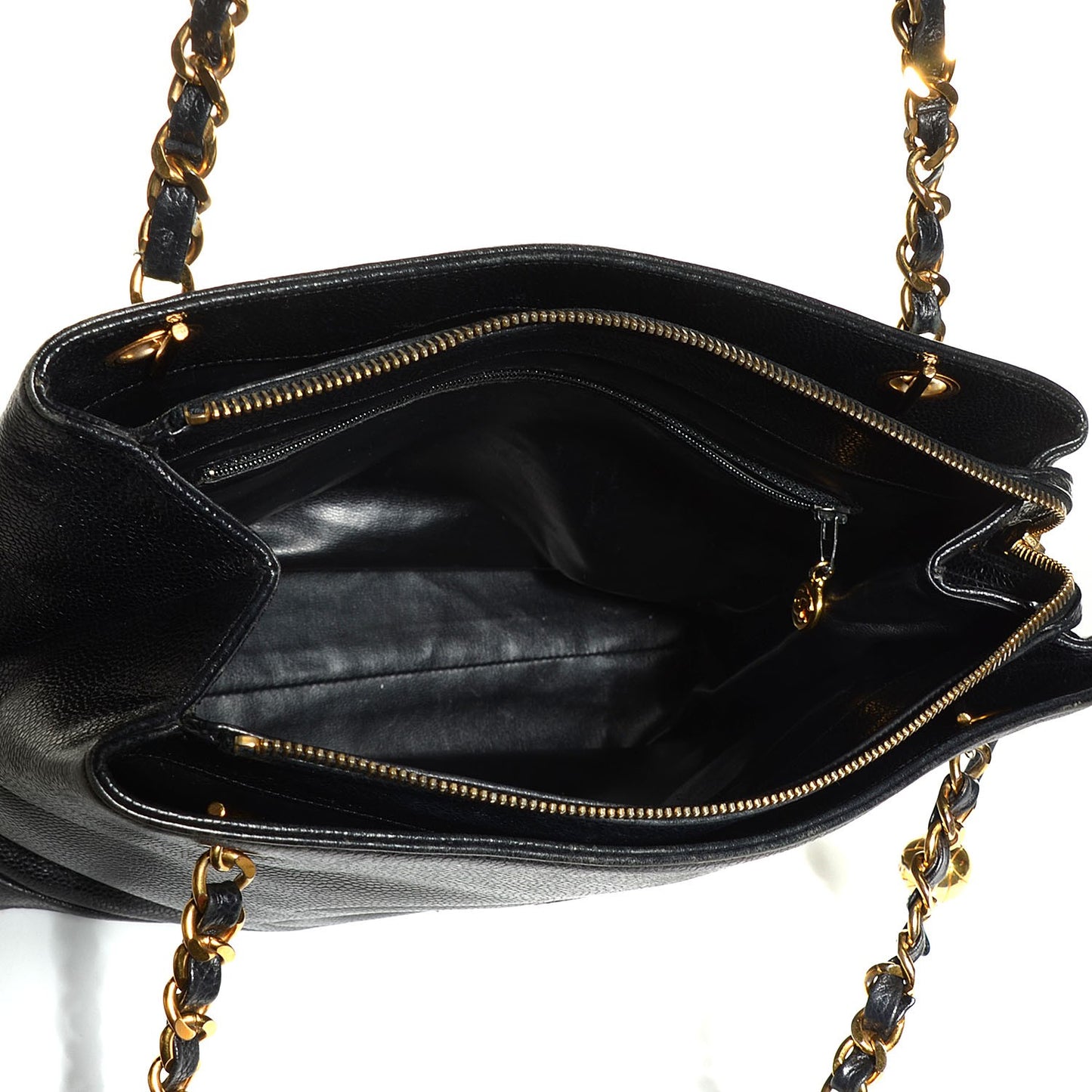Caviar CC Shoulder Bag Black