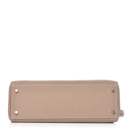 Hermes Togo Kelly Retourne 32 Etoupe 7 of 34