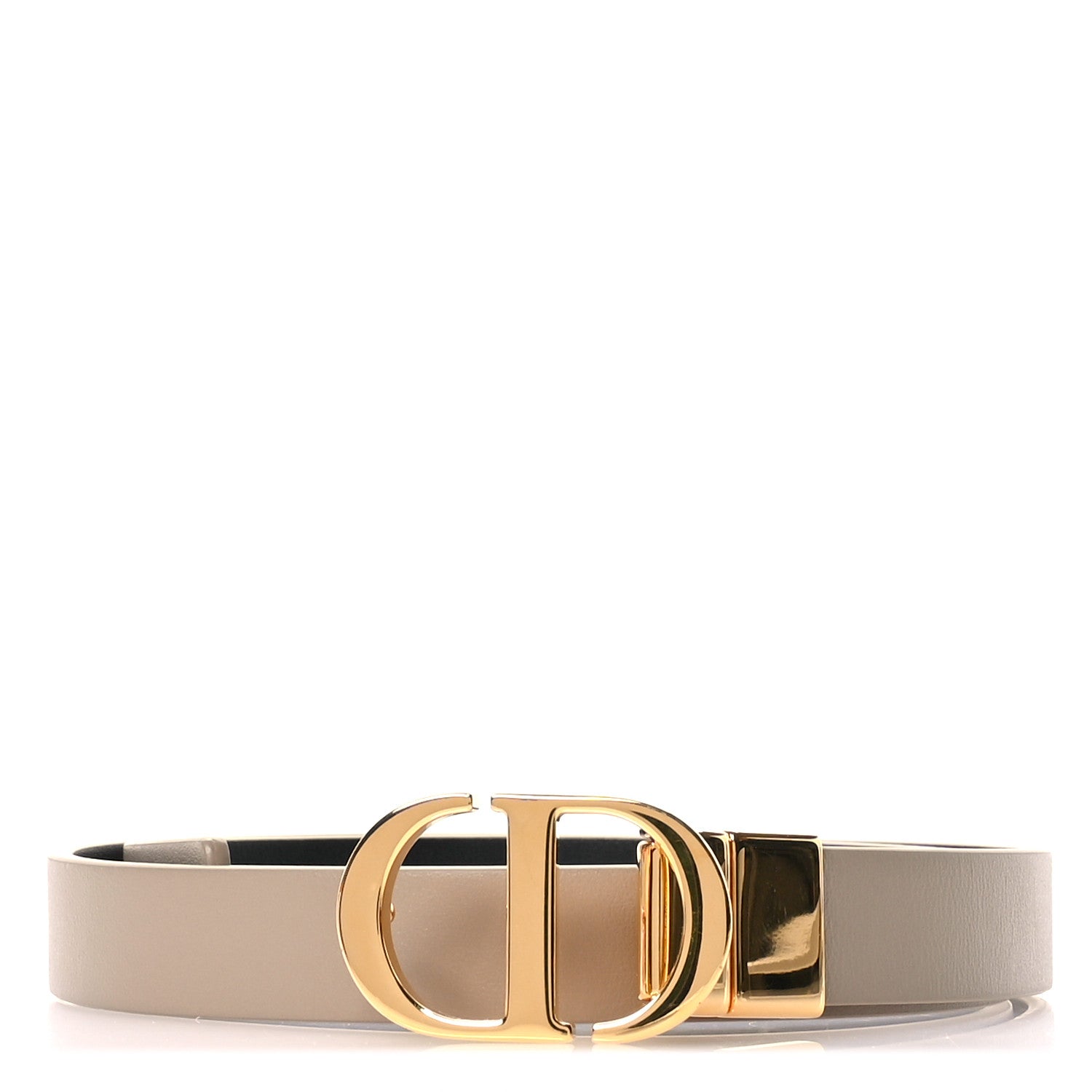 Christian Dior Calfskin 30 Montaigne Reversible Belt 70 28 Black Hazelnut 1 of 8