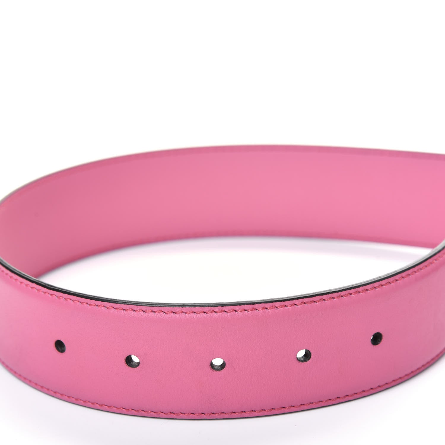 Gucci Moon Calfskin Interlocking G 37mm Belt 110 44 Glossy Pink 7 of 8