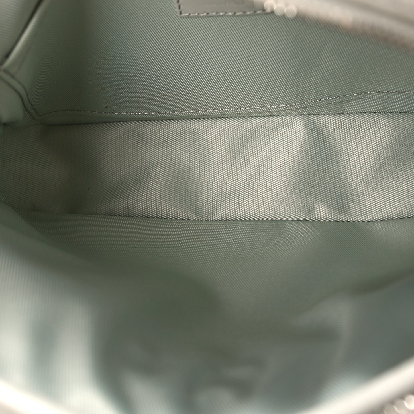 Taurillon Monogram S Lock Messenger Mineral Gray