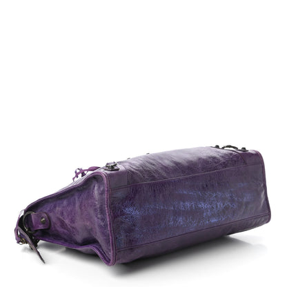 Balenciaga Agneau Classic Hardware City Sapphire 4 of 10