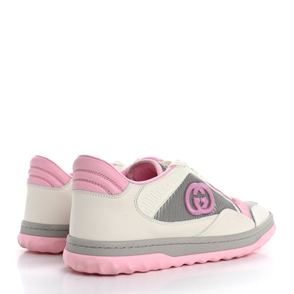 Gucci Dali Soft Calfskin Womens Mac80 Sneakers 38 Off White Grey Sky Light Rose 5 of 9