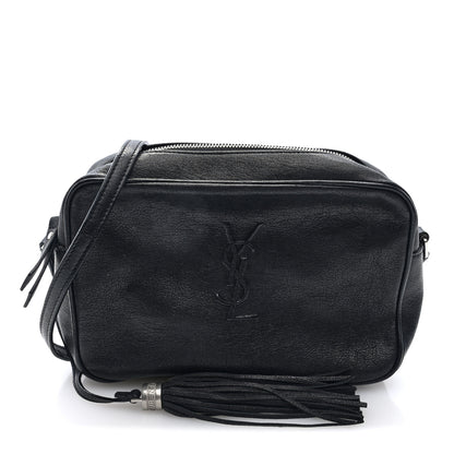 Saint Laurent Lambskin Monogram Small Lou Camera Bag Black 1 of 8