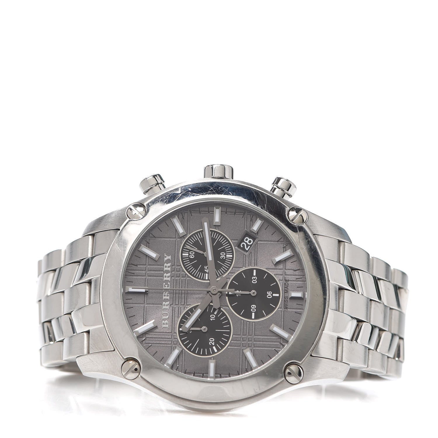 Burberry Stainless Steel 42mm Chronograph Quartz Watch Grey BU1850 2 of 6
