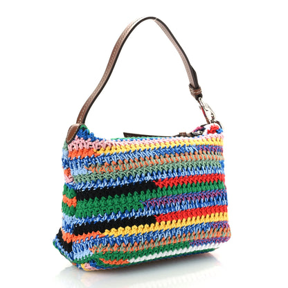Miu Miu Fabric Crochet Pouch Multicolor 3 of 12