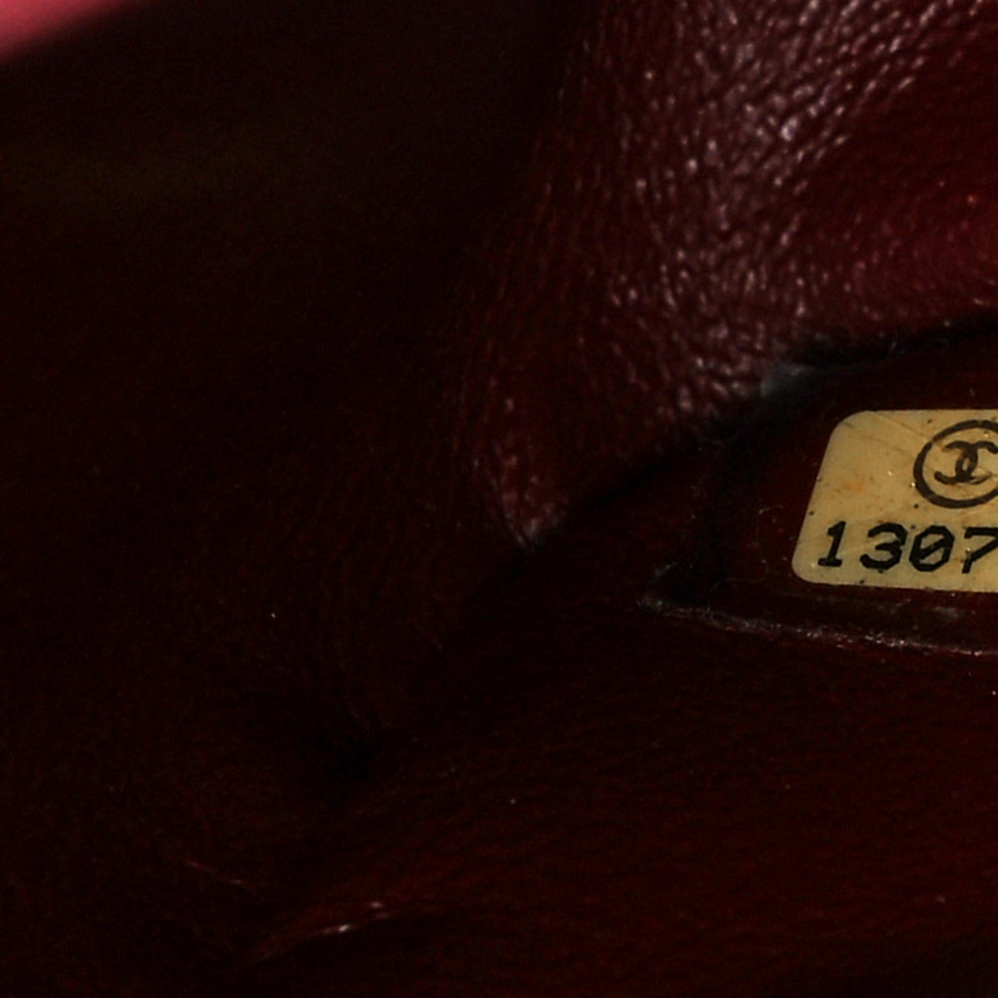 Caviar Quilted Jumbo Single Flap Dark Red